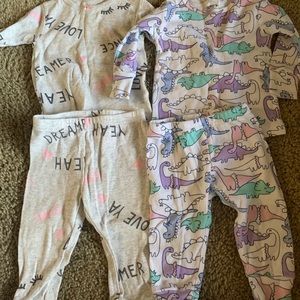 3-6 months long sleeve pajamas